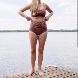 Hackwith Design House Twist High-Waisted Bottoms